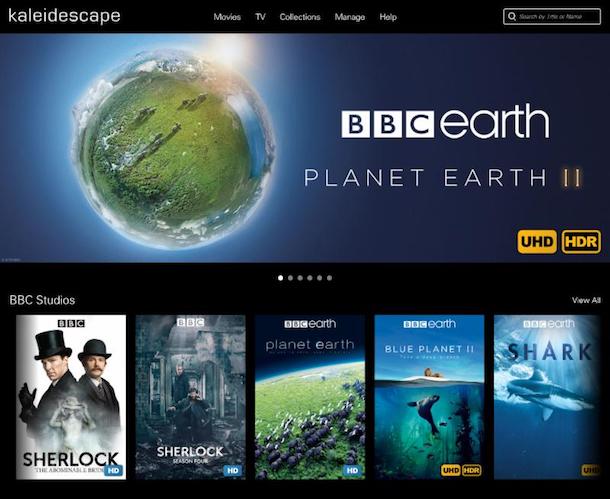 Kaleidescape will now offer BBC - America content on its video servers.