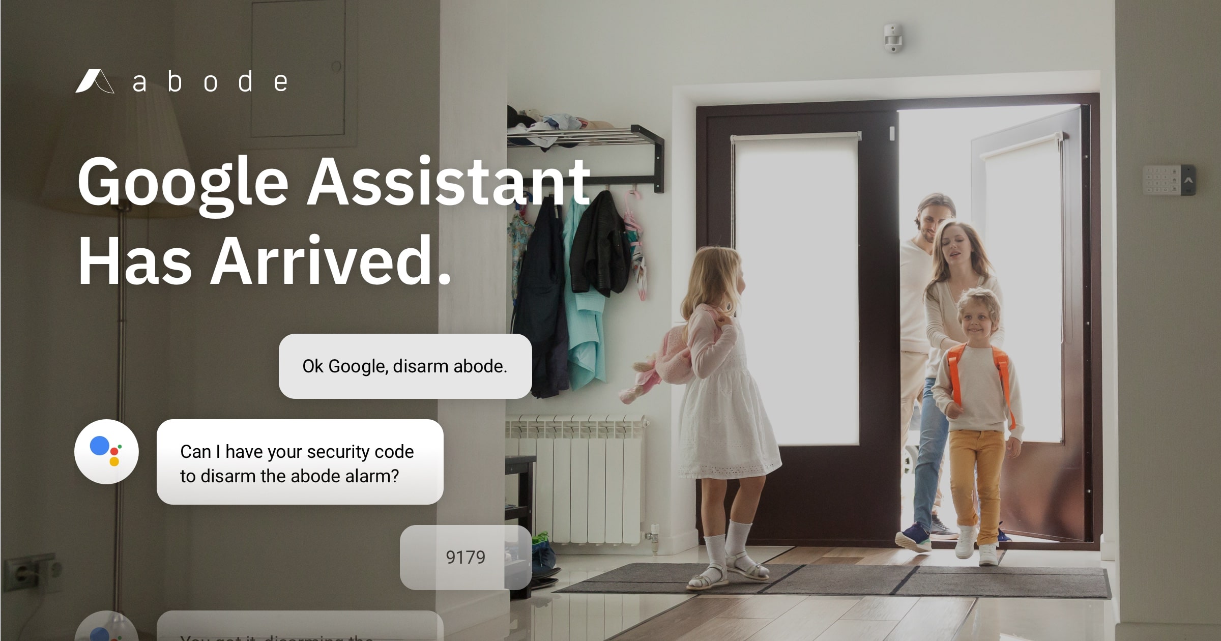 Abode Google Assistant