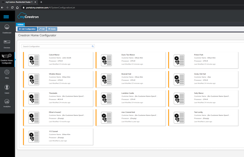 Crestron Configurator