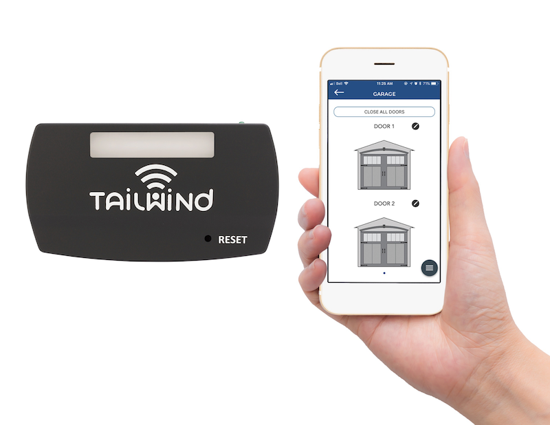 Tailwind smart overhead garage door opener