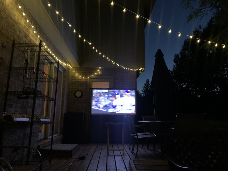 Halo Projector Outdoors