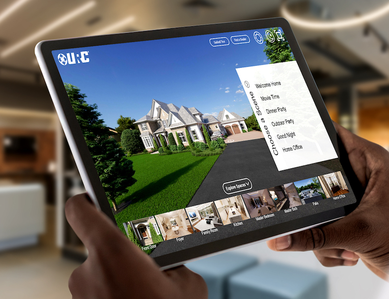 URC virtual home showroom